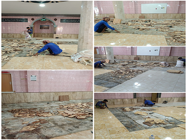 Renovasi Keramik Bagian Dalam Musholla