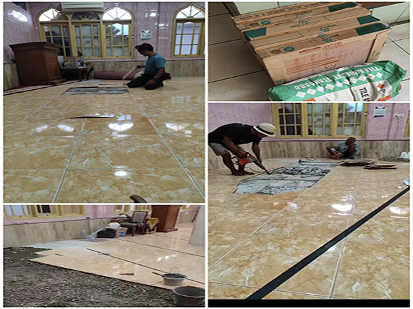 Perbaikan Keramik Lantai Bagian Depan