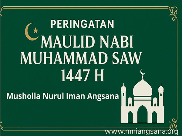 Peringatan Maulid Nabi Muhammad SAW 1447 H di Musholla Nurul Iman