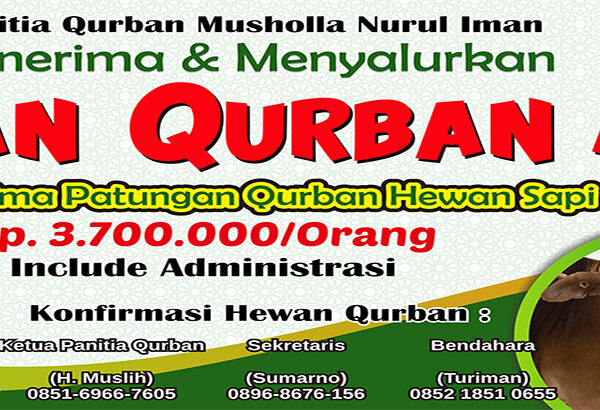 Mari Berqurban Idul Adha 1447 H / 2026 M